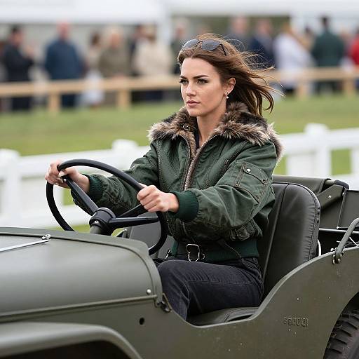 Vintage Military Jeep Drive at Goodwood
