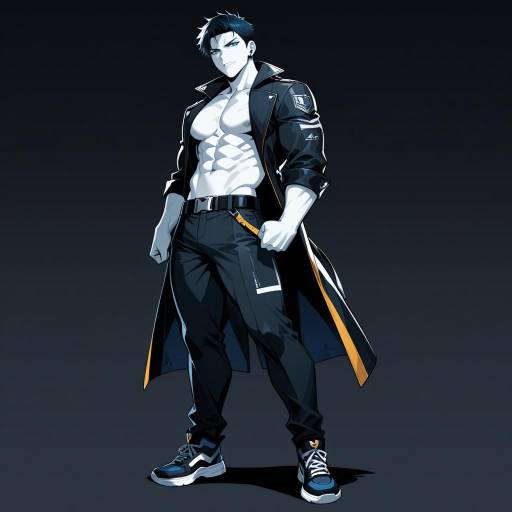 Intense Muscular Male in Dark Setting Intense Muscular Male in Dark Setting