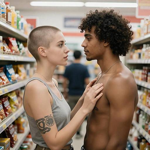 Convenience Store Midnight Passionate Couple