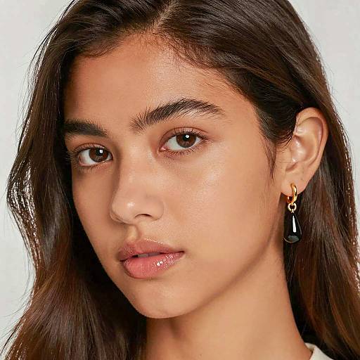 Close-Up Portrait of a Young Woman