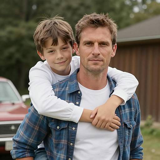 Heartwarming Moment in a Natural Setting