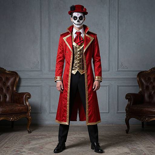 Muerte Book Life Red Gold Costume