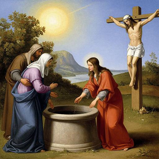 Photini and Christ at the Well