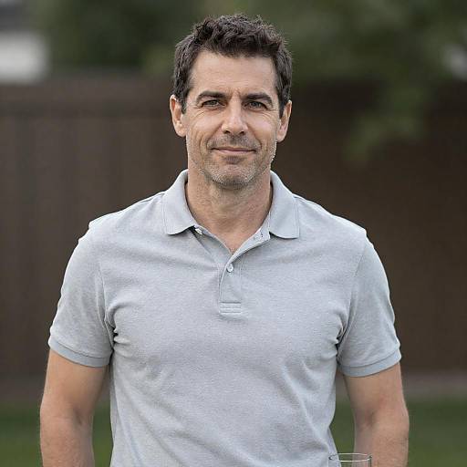 Confident Middle-Aged Man Outdoor Portrait