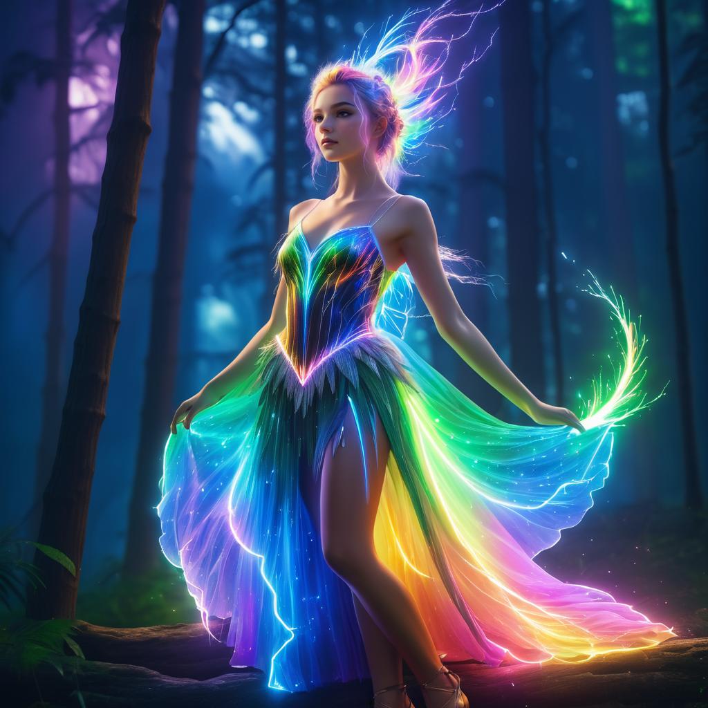 Enchanting Forest Guardian in Fantasy Realm