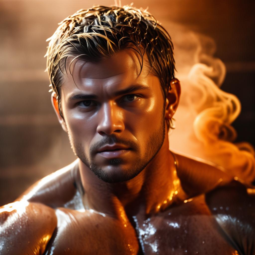 Cinematic Chris Hemsworth as Muay Thai Fighter