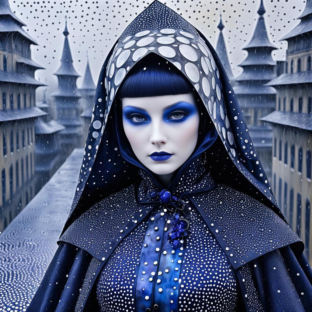 Veiled Sorceress in Rainy Polkadots