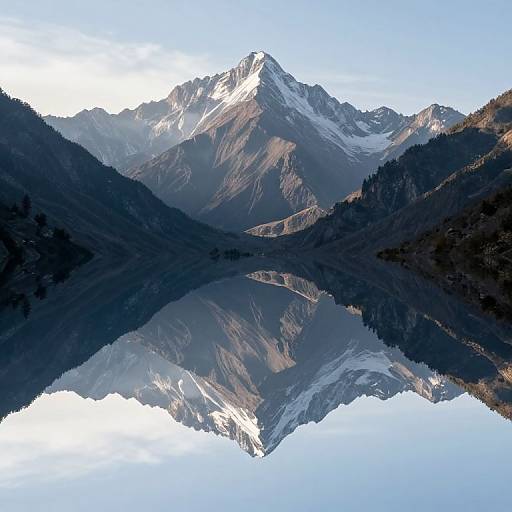 Gravity-Defying Mountain Reflection