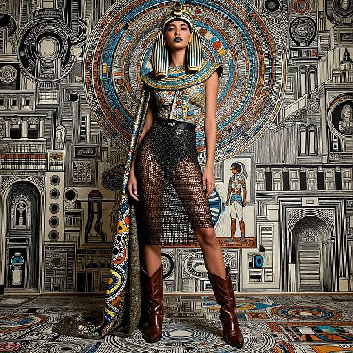Afrofuturistic Fashion Portrait Masterpiece