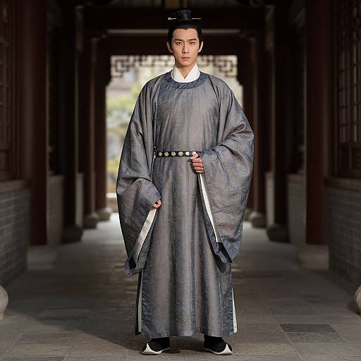 Man in Traditional Chinese Robe