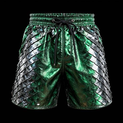 Hyper-Realistic Slavic Dragon Scale Shorts