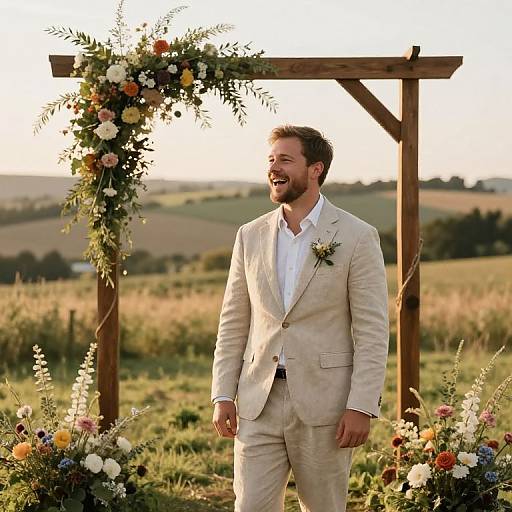Rustic Outdoor Groom Portrait