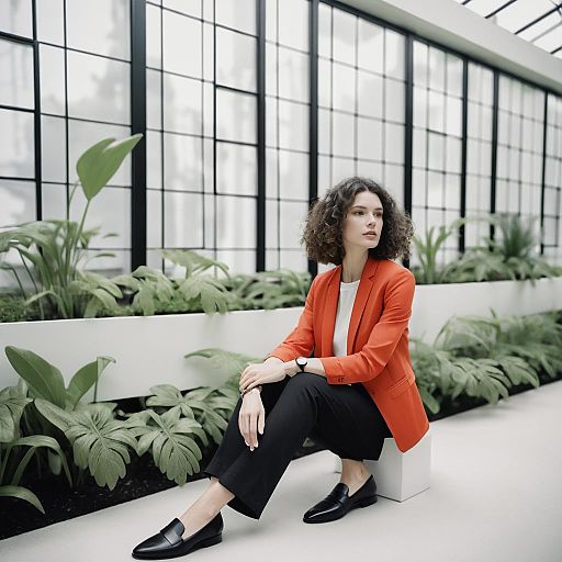 Petite Elegance in a Botanical Setting