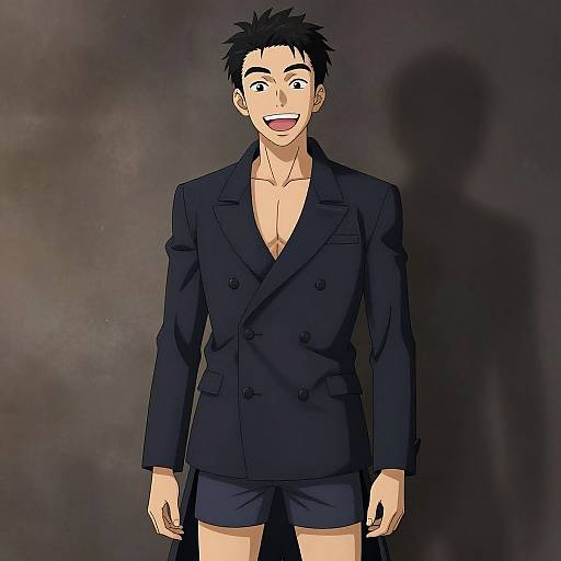 Stylish Anime Boy Portrait 8K