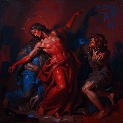 Abstract Symbolism of Redemption and Conquest