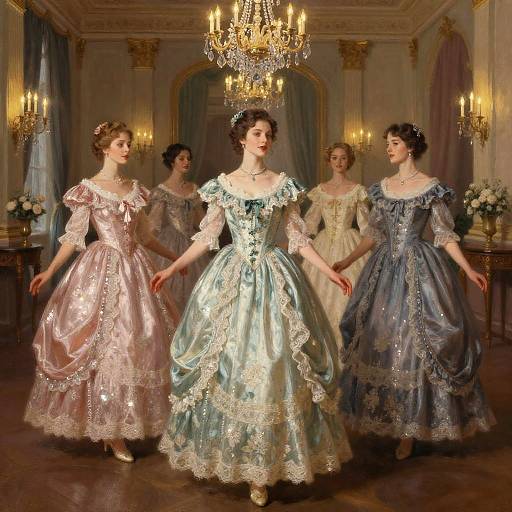 Elegant Vintage Ballroom Women