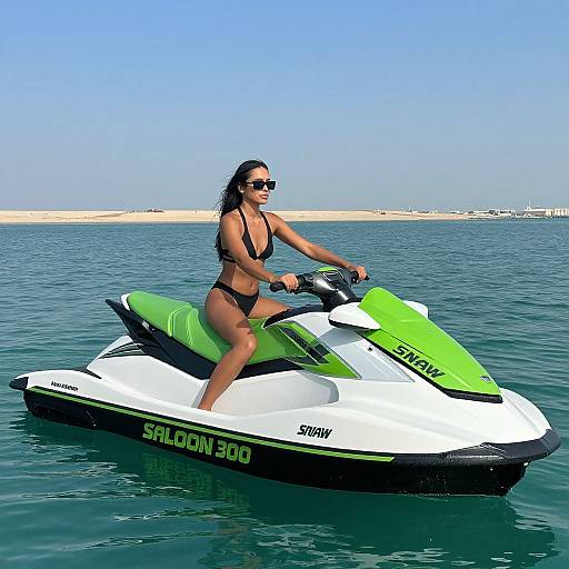 Woman Jet Skiing in Ras Al Khaimah