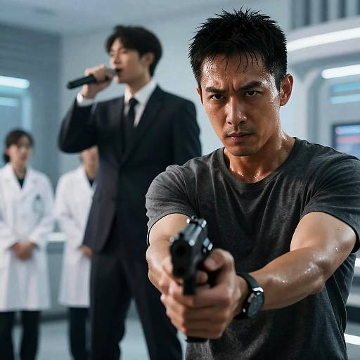 Dramatic Tension in a Futuristic City