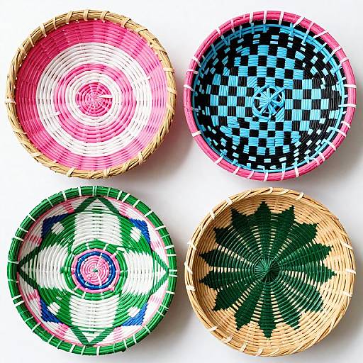 Intricately Woven Sister-Made Baskets