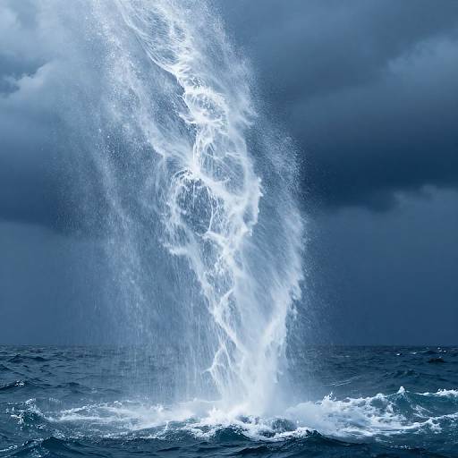 Ethereal Ascending Waterfall