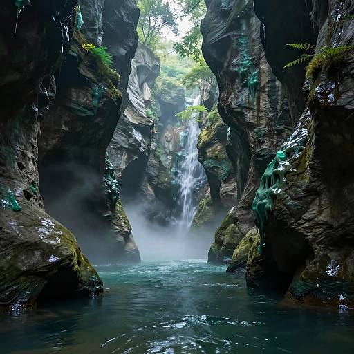 Surreal Hidden Underground River