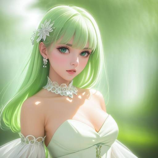 Elegant Naruto-Inspired Character Portrait