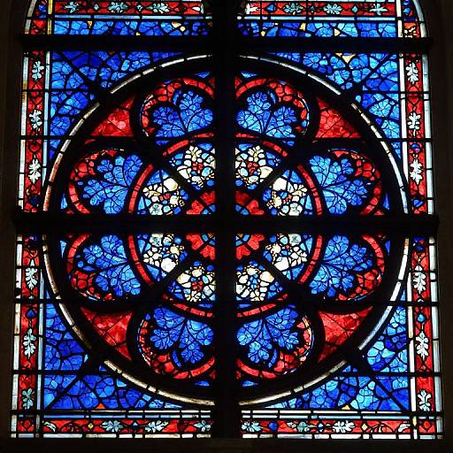 Notre Dame Stained Glass Detail