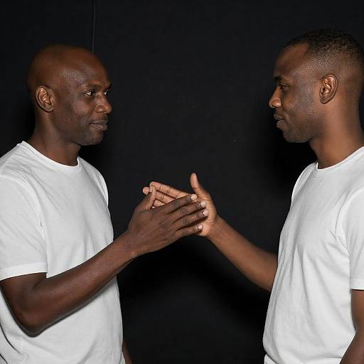 Intimate Moment in Dimly Lit Room