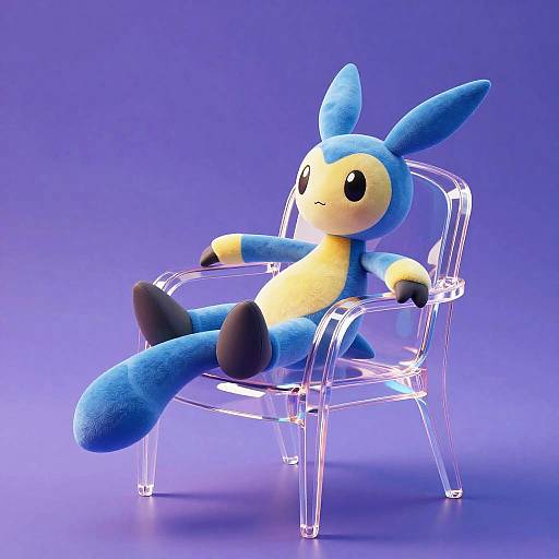 Zoroark on Futuristic Acrylic Chair