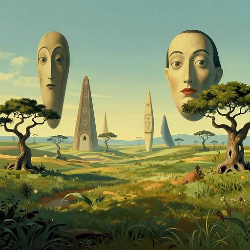 Surreal Dreamscape with Ethereal Harmony