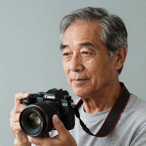 Elegant Portrait of Relaxed Older Man