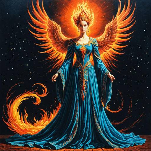 Celestial Phoenix: A Moebius-inspired Portrait Celestial Phoenix: A Moebius-inspired Portrait