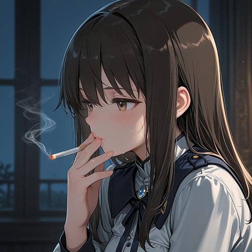 Illustration of Elizabeth f. beurling, world witches series in the style of Djheycha