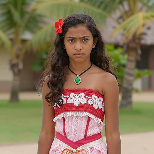 Moana-Inspired Costume for Young Indian Girl