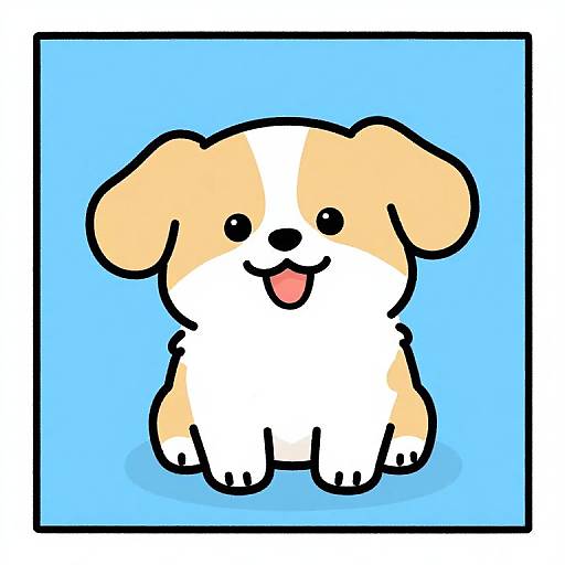 Cute Comic Style Dog Drawing Guide