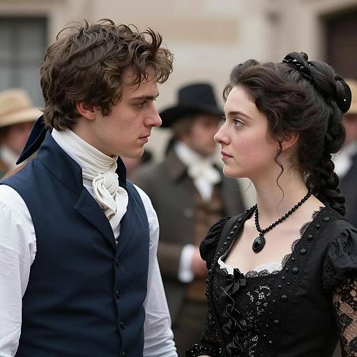 Historical Couple in 18th Century Attire