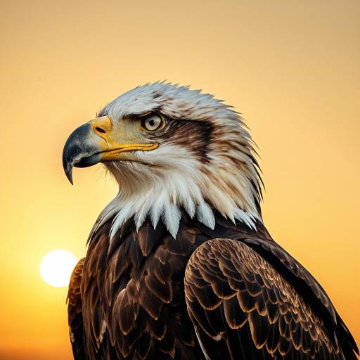 Majestic Eagle at Sunset