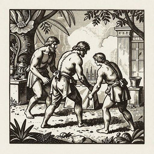 Intricate Vintage Grabados Art