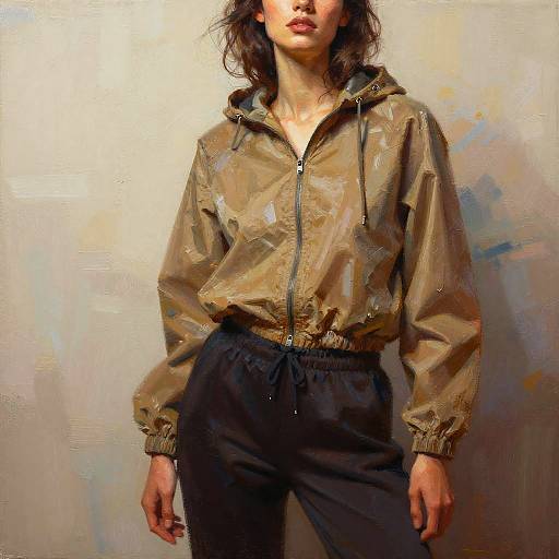 Stylized Realistic Portrait of Urban Woman