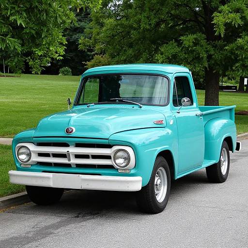 Classic Turquoise 1950 Ford Pickup