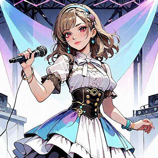 Enchanting Idol Singing on Stage