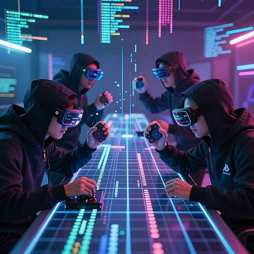 High-Tech VR Hacking Battle