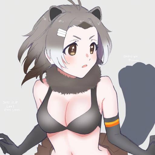 Illustration of American beaver (kemono friends), kemono friends in the style of Yuri kyanon