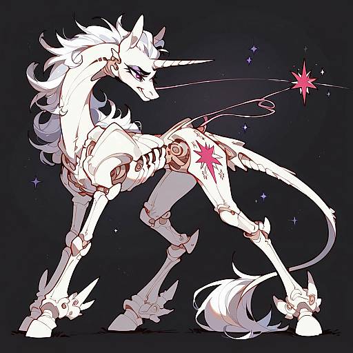 Aggressive Twilight Sparkle Skeleton Design