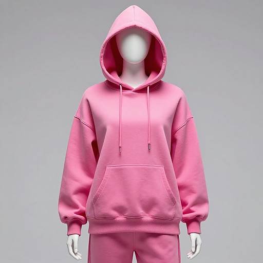Mannequin in Pink Hoodie Outfit