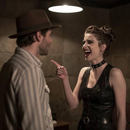 Intense Interaction in Dimly Lit Room