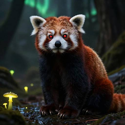 Feral Red Panda in Mystic Cave