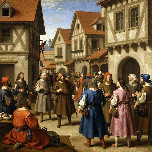 Renaissance Style Medieval Marketplace