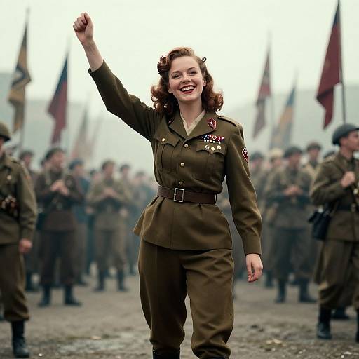 Victorious WWII Inspired Cinematic Portrait