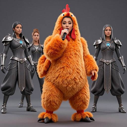 Ultra-Realistic Ariana Grande in Fantasy Suit